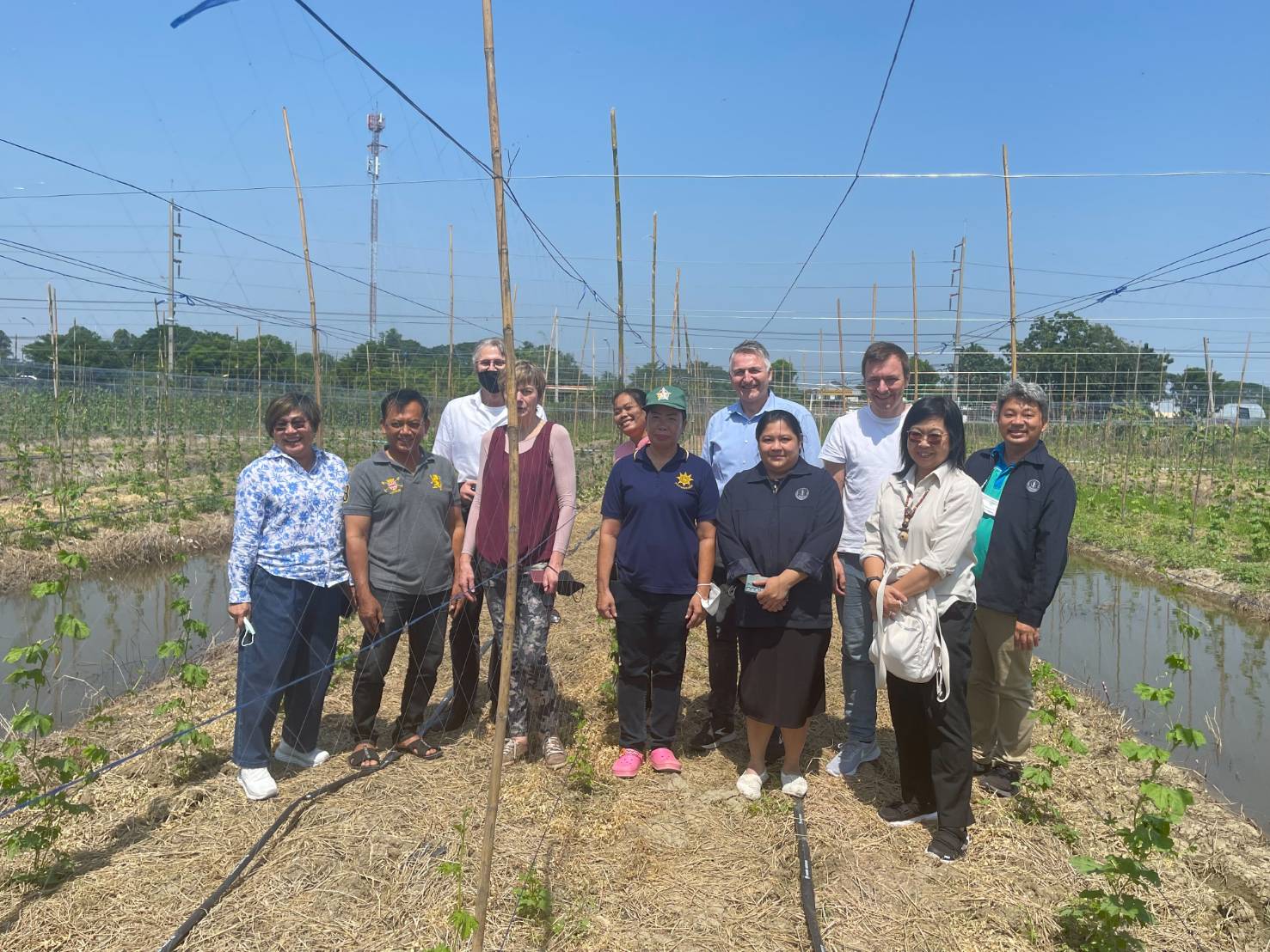 Besuch der Pilot-Clusterfarm in der Provinz Ayutthaya